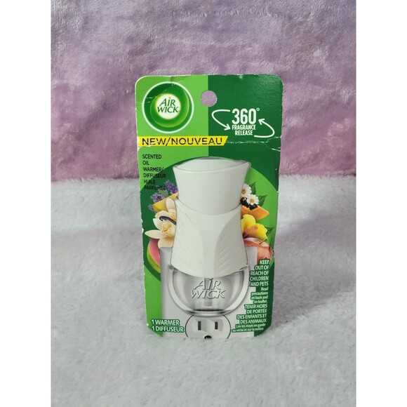 Air Wick Plug In Scented Oil Warmer White 1 Count Essential Oils Freshener - Picture 1 of 6